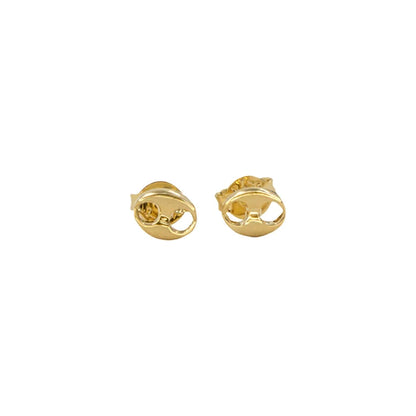 Arete Topo Gucci Oro Laminado 18k