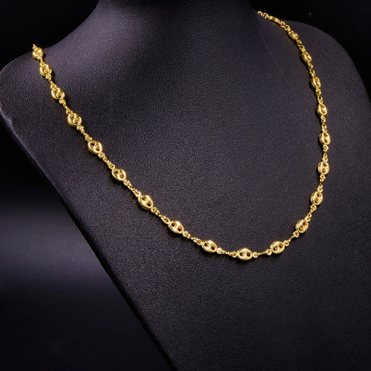Cadena Tejido Gucci Oro Laminado 18k
