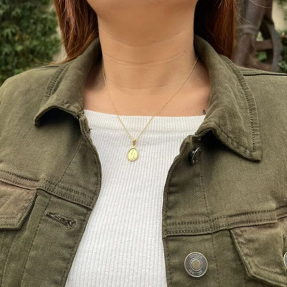Cadena Tejido Militar Oro laminado 18k