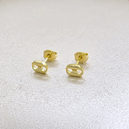 Aros Topo Gucci 7MM Oro Laminado 18k