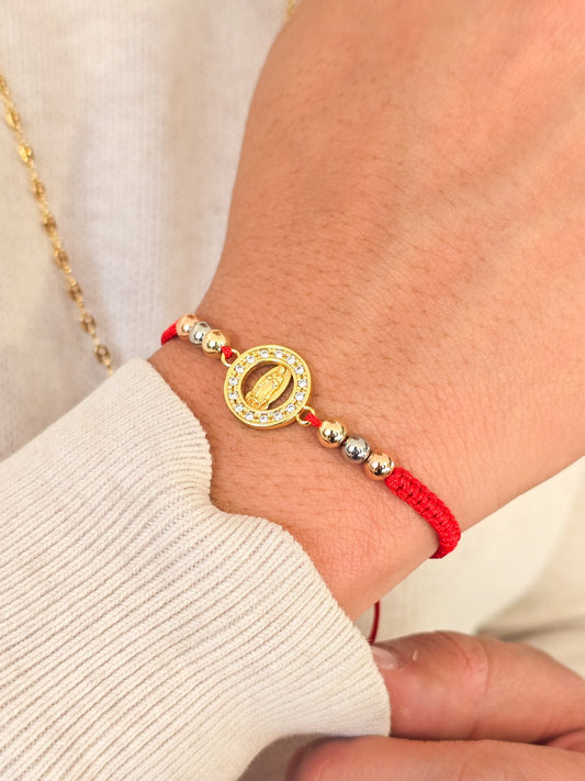 Brazalete De Proteccion Oro Laminado De 18K