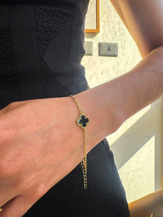Pulsera Van Cleef Con Extensor Oro Laminado 18k