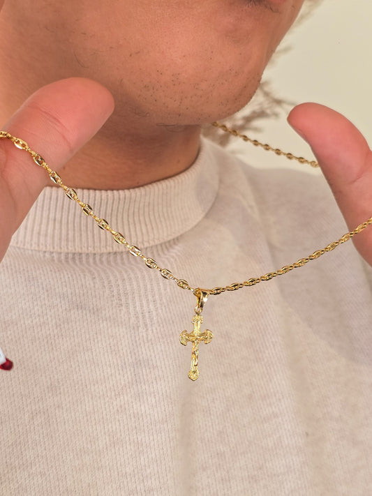 Colgante Cristo Milagros Oro Laminado 18k