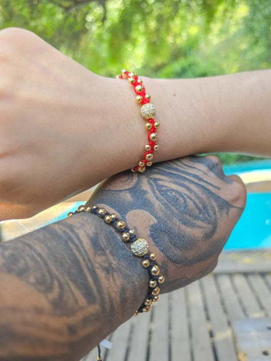 Brazaletes De Lujo Parejas Oro Laminado 18k