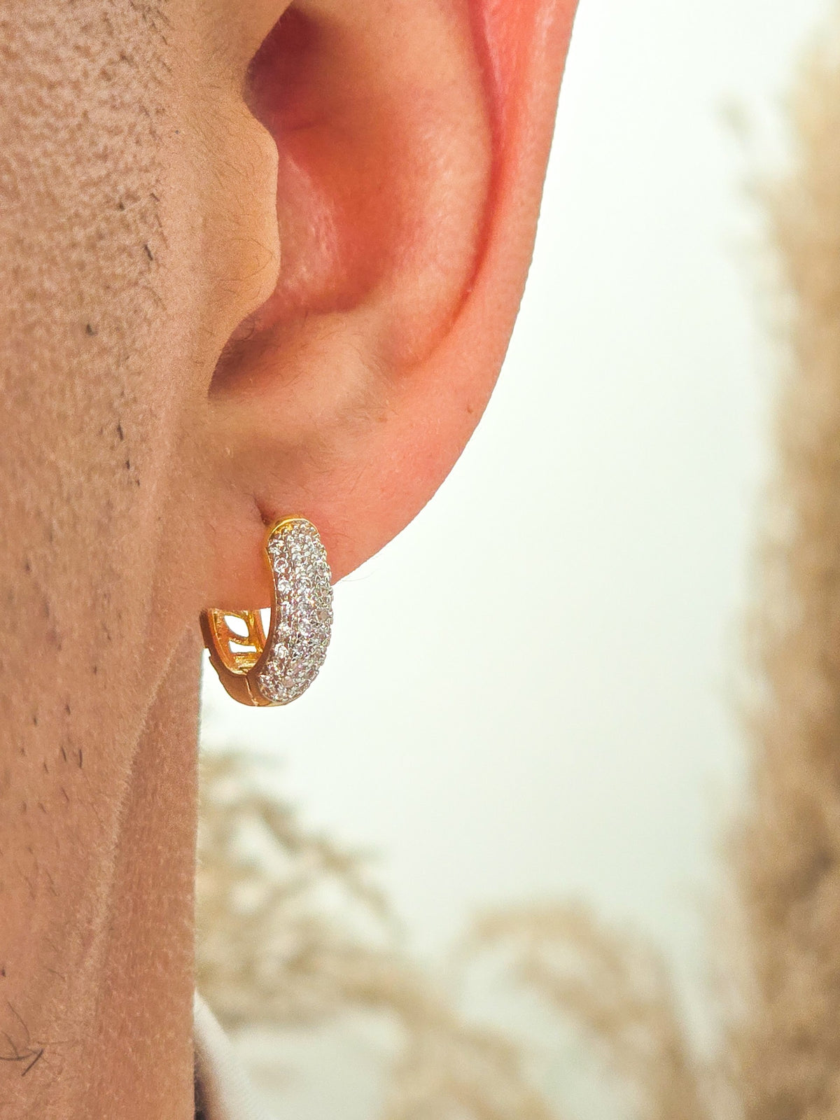 Aros Candonga Elegant 1.3cm Oro Laminado 18k