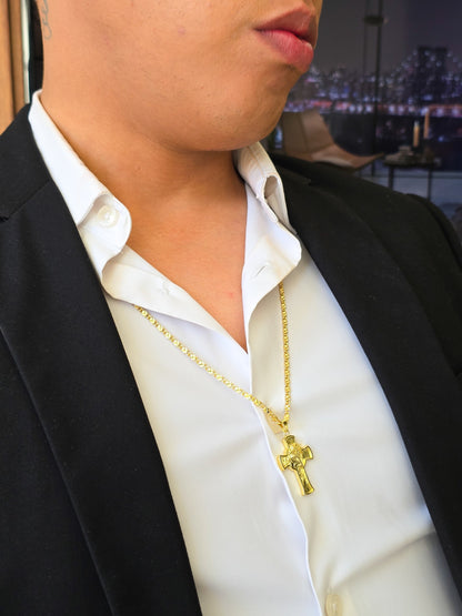 Cadena Destellos Oro Laminado 18k