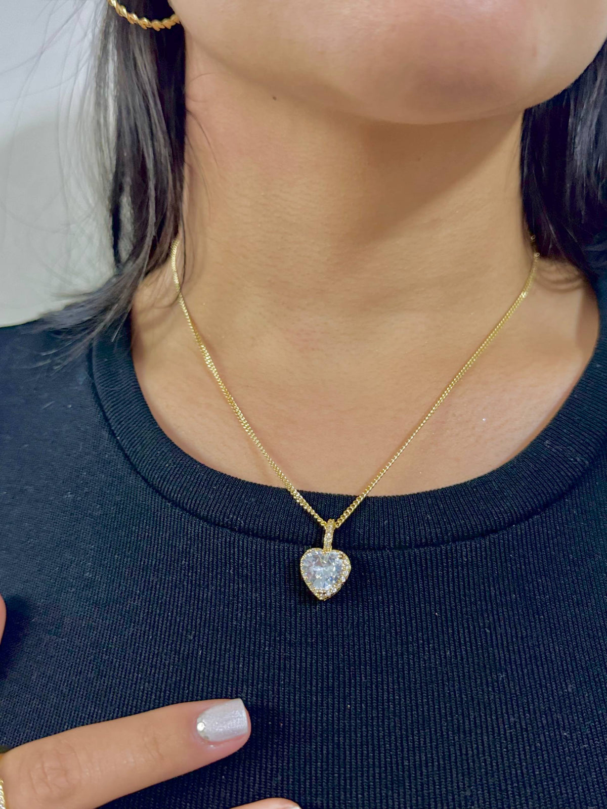 Colgante Corazón Serenity Oro Laminado 18k