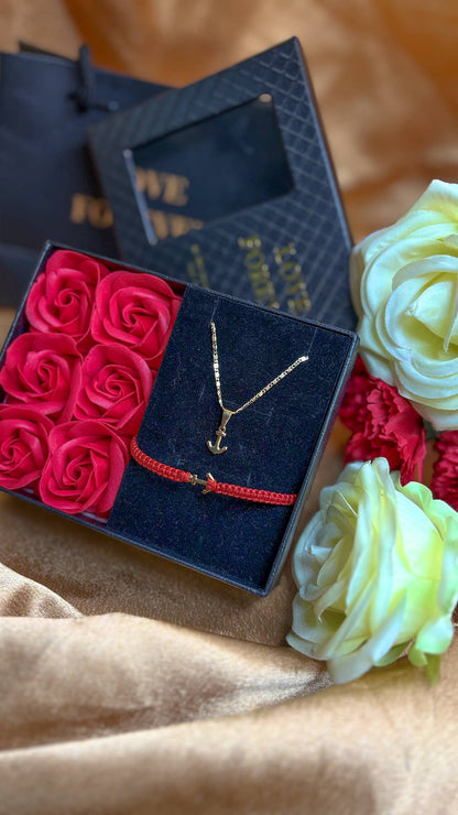 Especial Día de la Madre Set Ancla Oro Laminado 18k