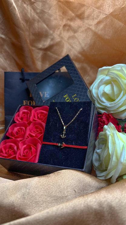 Especial Día de la Madre Set Ancla Oro Laminado 18k