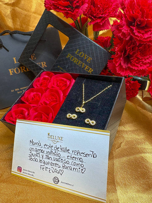 Especial Día de la Madre Set Infinito Oro Laminado 18k