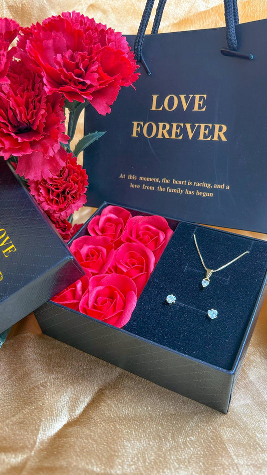 Especial Día de la Madre Set Corazón Oro Laminado 18k