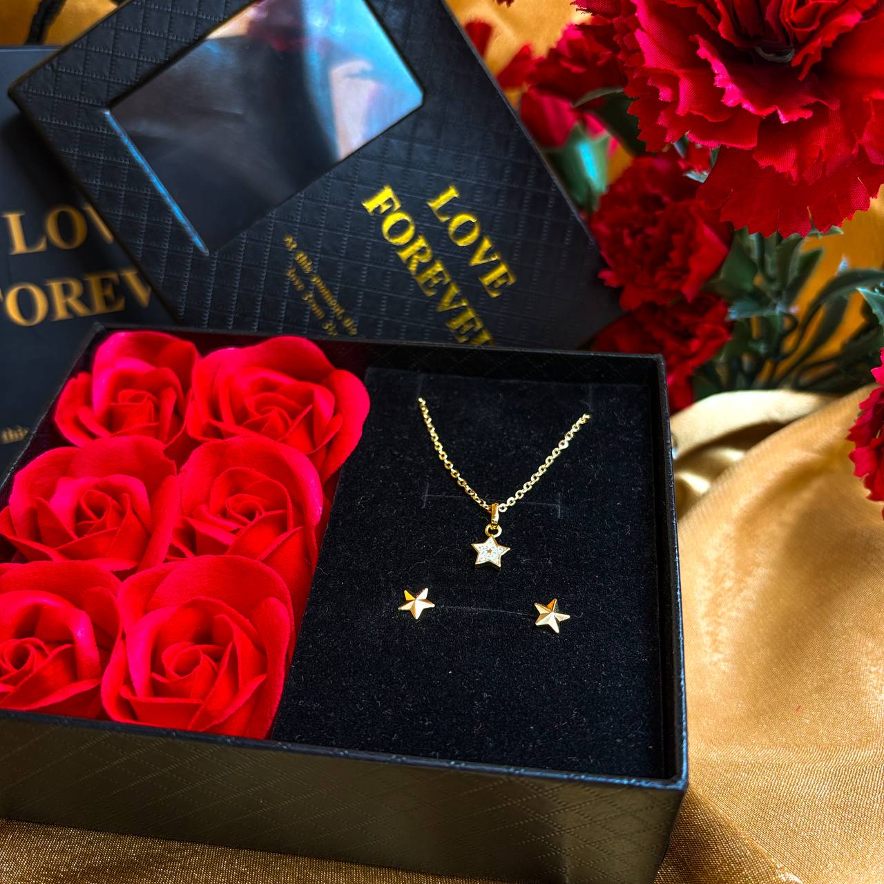 Especial Día de la Madre Set Estrella Oro Laminado 18k