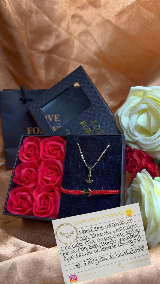 Especial Día de la Madre Set Ancla Oro Laminado 18k
