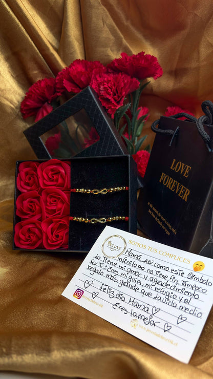 Especial Día de la Madre Brazaletes Infinitos Circonias Oro Laminado 18k