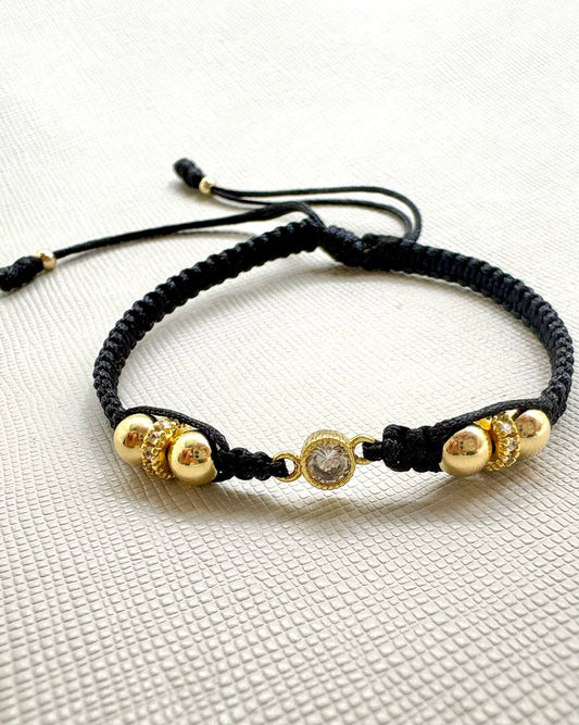 Brazalete Punto De Luz Oro Laminado 18k