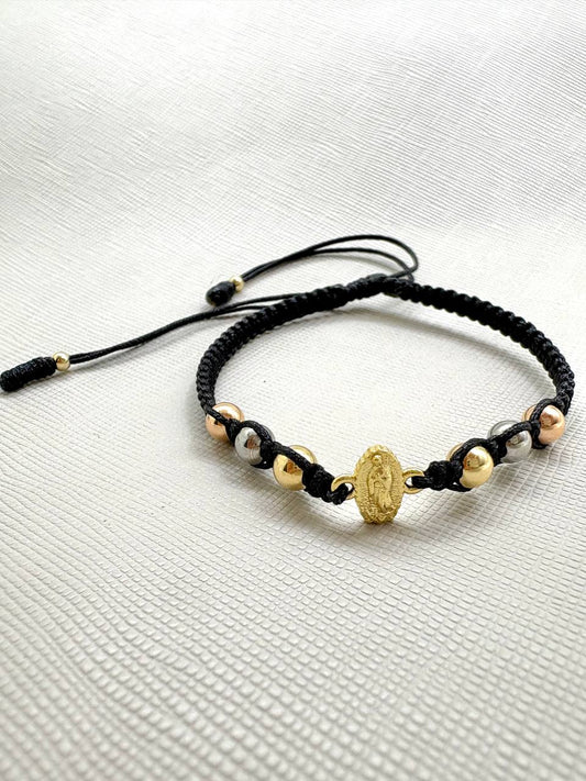 Brazalete Adulto Herraje Virgen Oro Laminado 18k