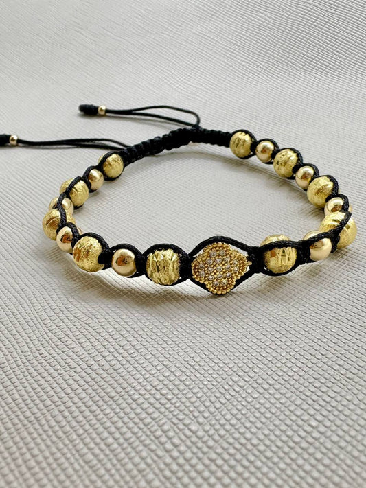 Brazalete Luz Llamativa Oro Laminado 18k