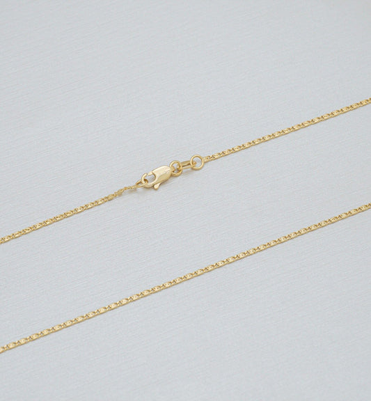 Cadena Tejido Caracol Oro Laminado 18k