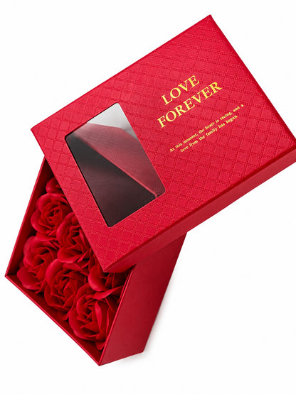 Caja de Rosas Premium "Love Forever" (Sin Bolsa)