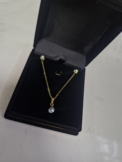 Set Punto de Luz en Oro Laminado 18k