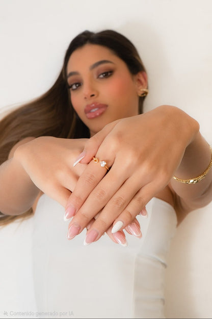 Anillo In Love Ajustable Oro Laminado 18k