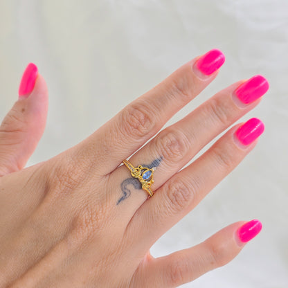 Anillo Tile Ring Ajustable Oro Laminado 18k