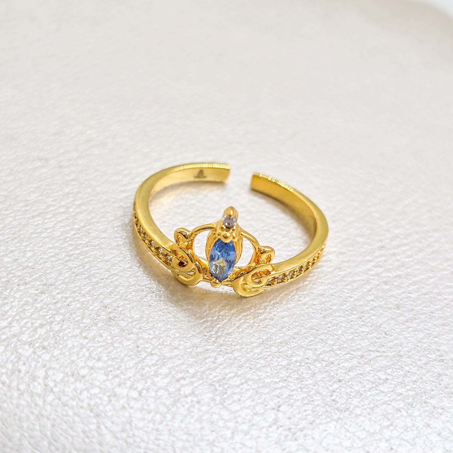 Anillo Tile Ring Ajustable Oro Laminado 18k