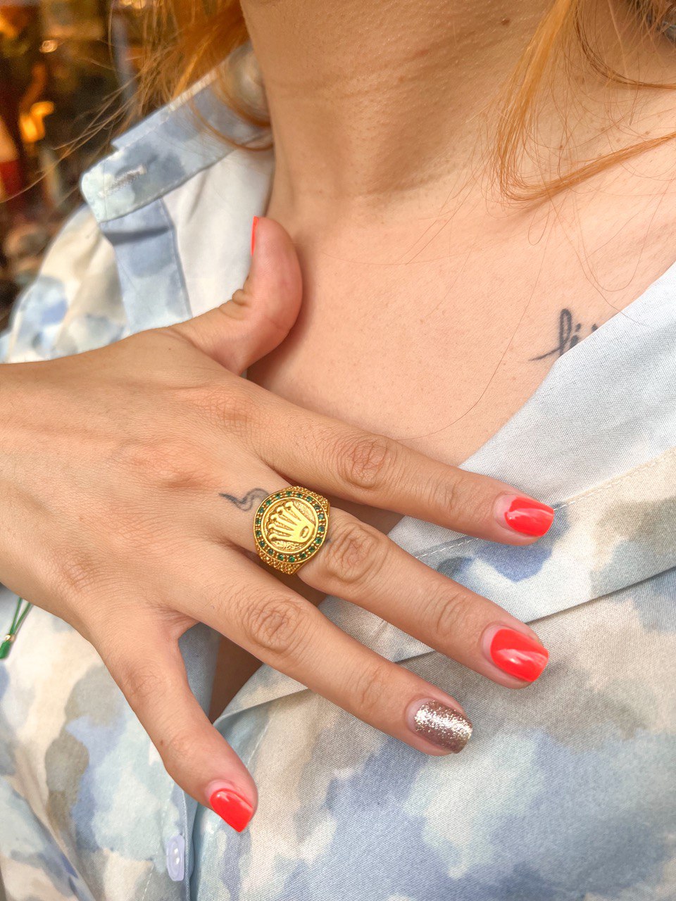 Anillo Rolex Oro Laminado 18K