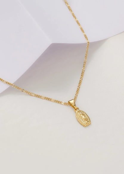 Colgante Guadalupe Finita Oro Laminado 18k