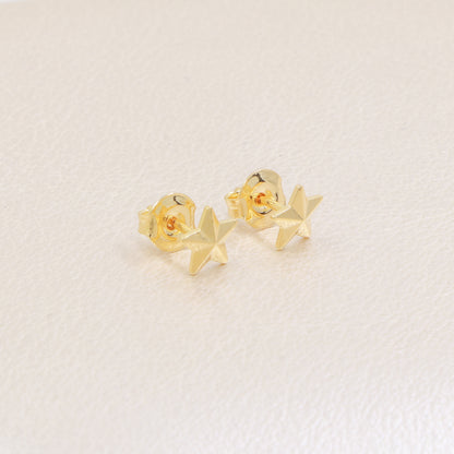 Aretes Estrellas Mini Oro Laminado 18k