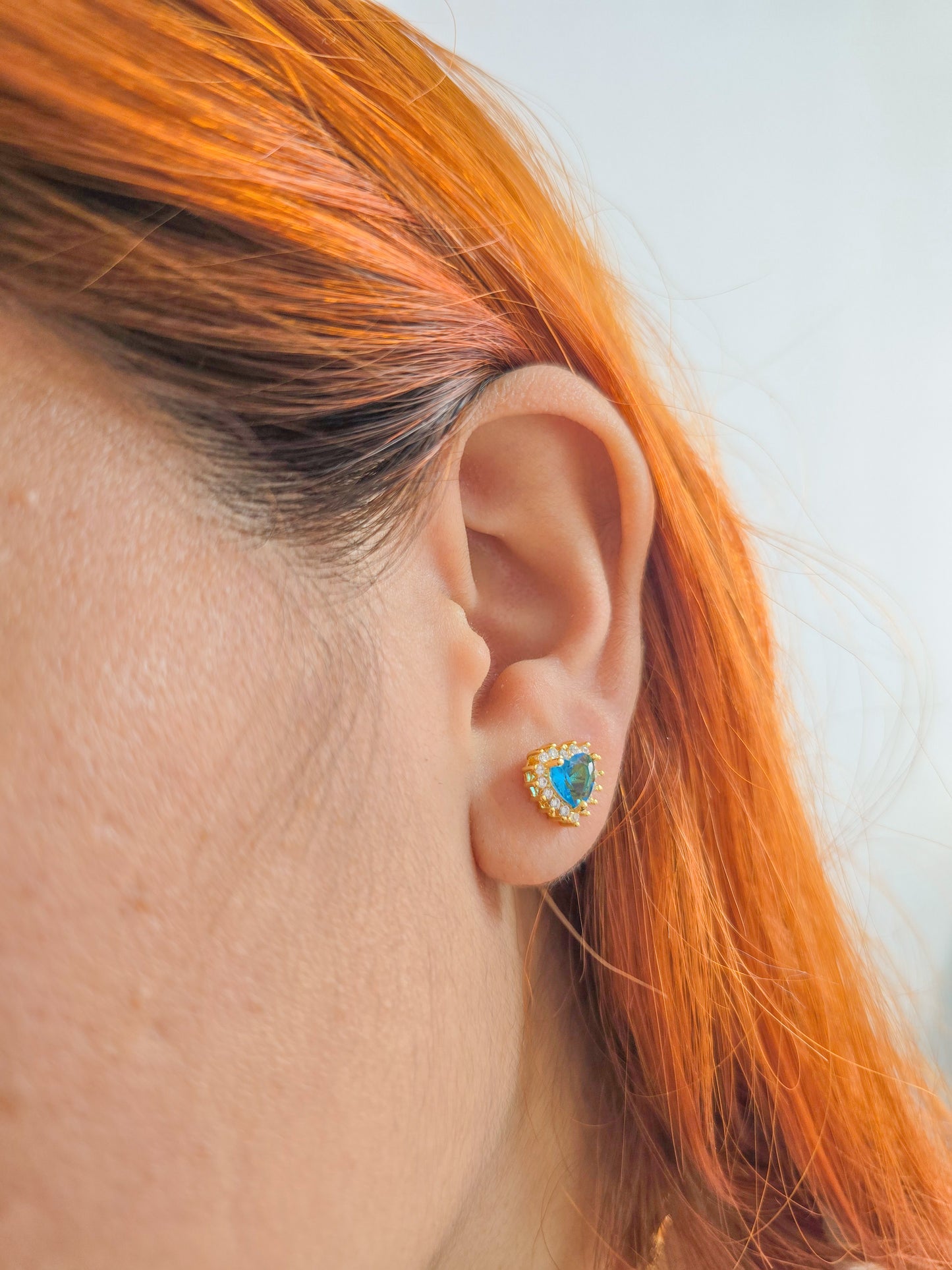 Arete Bondi Heart Oro Laminado 18k