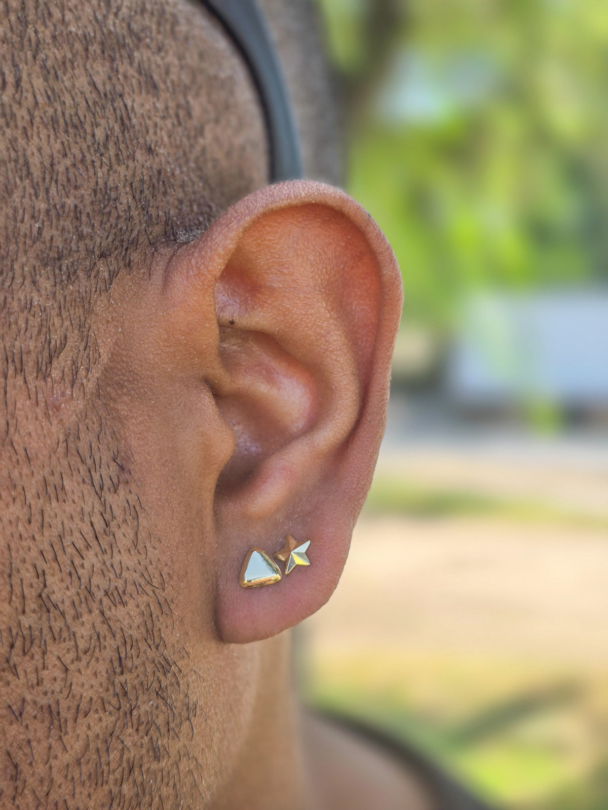 Aretes Estrellas Mini Oro Laminado 18k