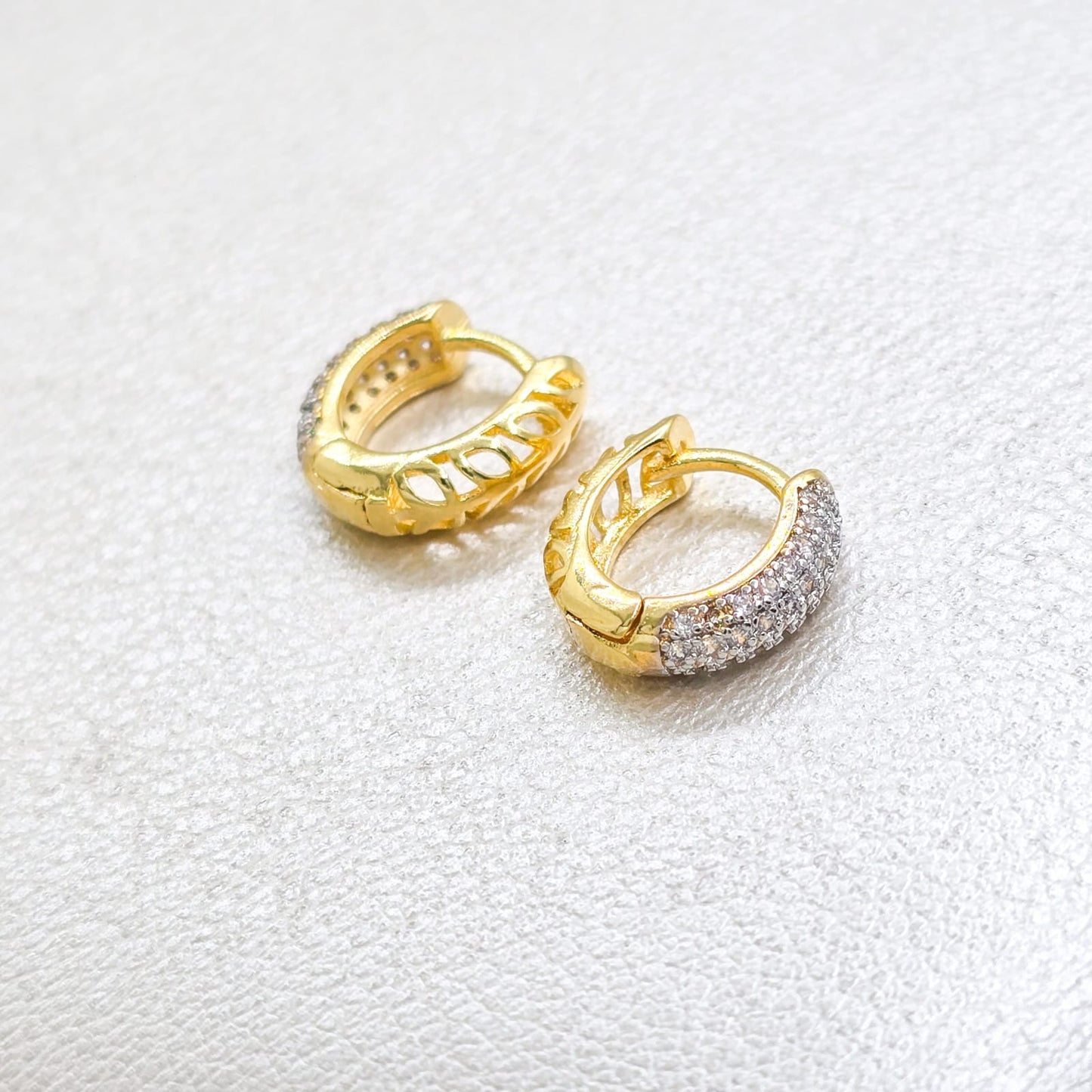 Aros Candonga Elegant 1.3cm Oro Laminado 18k
