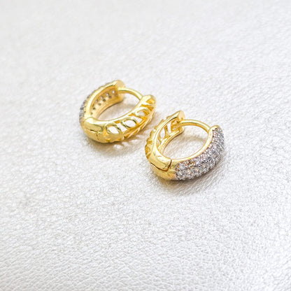 Aros Candonga Elegant 1.3cm Oro Laminado 18k