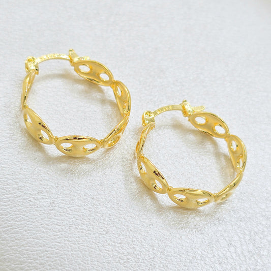 Aros Candonga Gucci Oro Laminado 18k