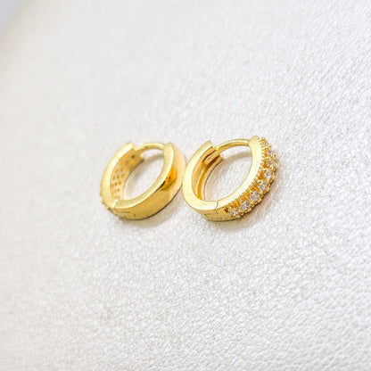 Aros Candonga Oval Oro Laminado 18k