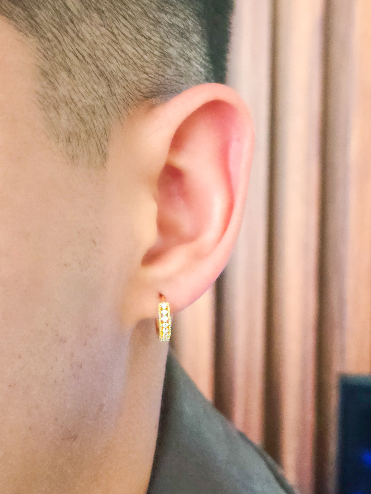 Aros Candonga Oval Oro Laminado 18k