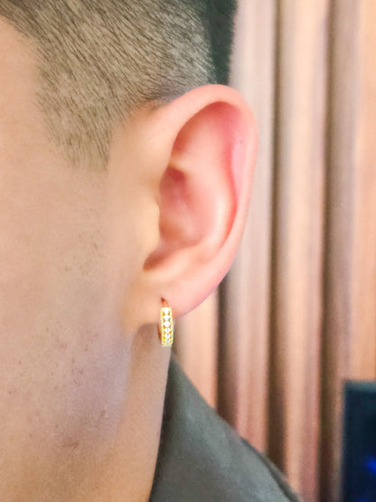Aros Candonga Oval Oro Laminado 18k