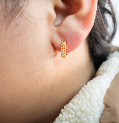 Aros Candonga Oval Oro Laminado 18k