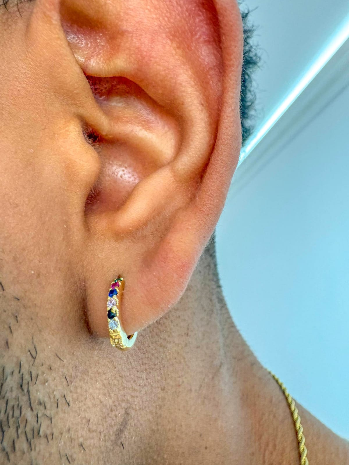 Aros Candonga Sweetness Colors Oro Laminado 18k