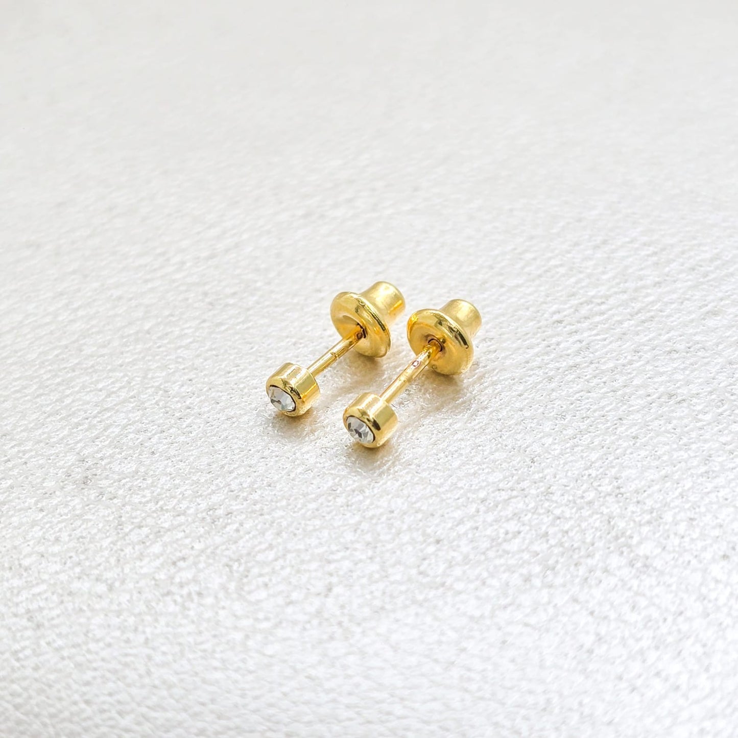 Aros Circle Luz Mini Oro Laminado 18k