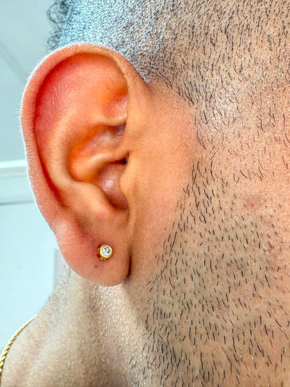 Aros Circle Pequeño 3,5mm Oro Laminado 18k