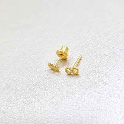 Aros Infinito Mini Oro Laminado1 8k