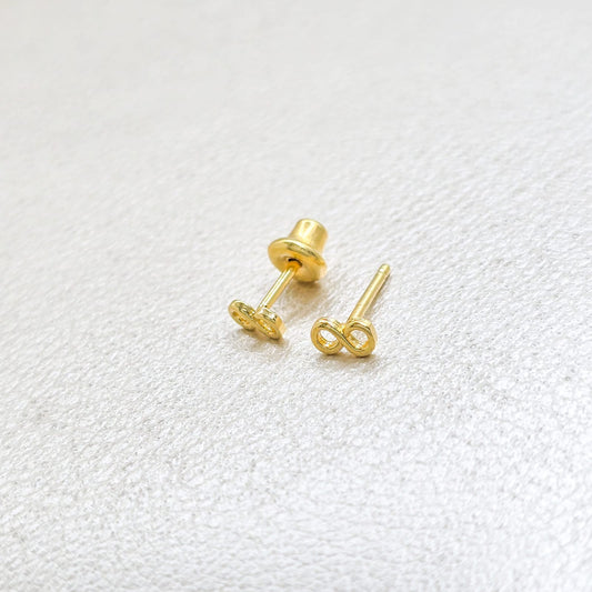 Aros Infinito Mini Oro Laminado1 8k