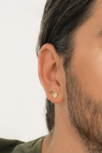 Aretes Smile Oro Laminado 18k