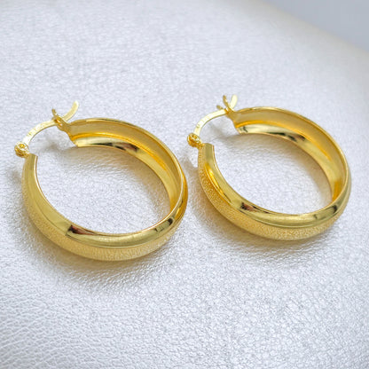 Aros Gold Dust Oro Laminado 18k