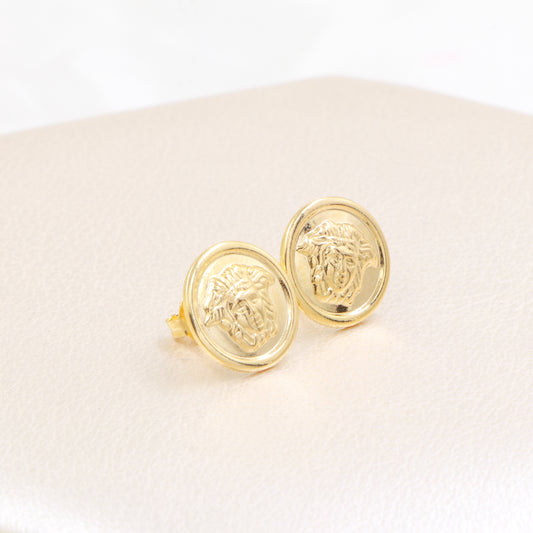 Aros Medusa Oro Laminado 18k