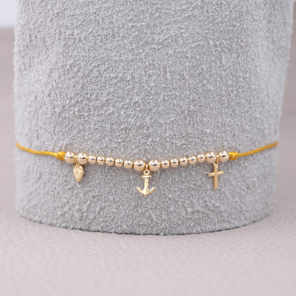 Chokers Tres Gracias Oro Laminado 18k
