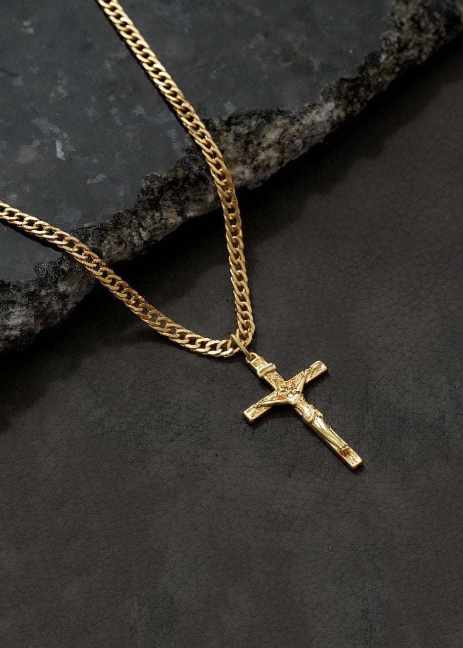 Cadena Cubana Continua Oro Laminado 18k