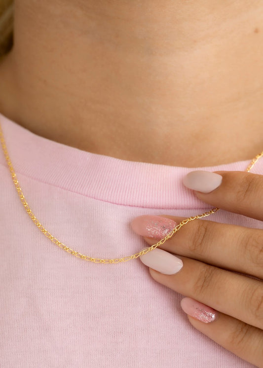 Cadena Tejido 1×1 Oro Laminado 18k